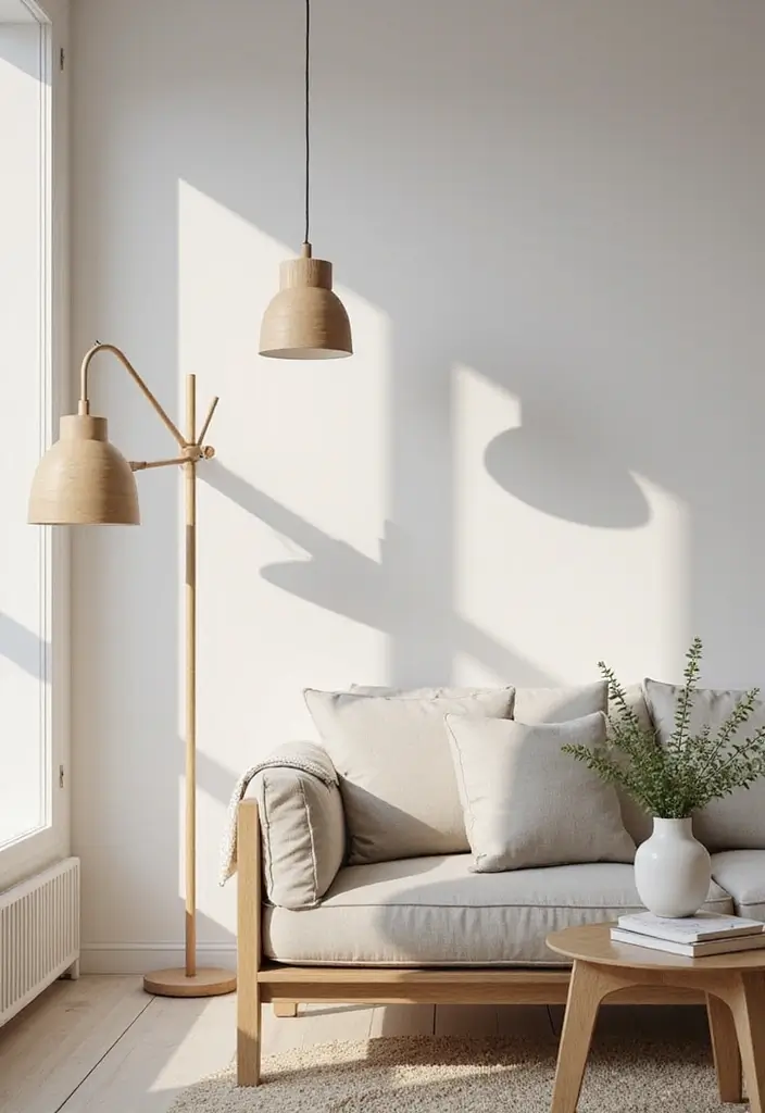 25 Modern Lighting Design Living Room Ideas That Brighten Your Space - 10. Scandinavian Design Lamps