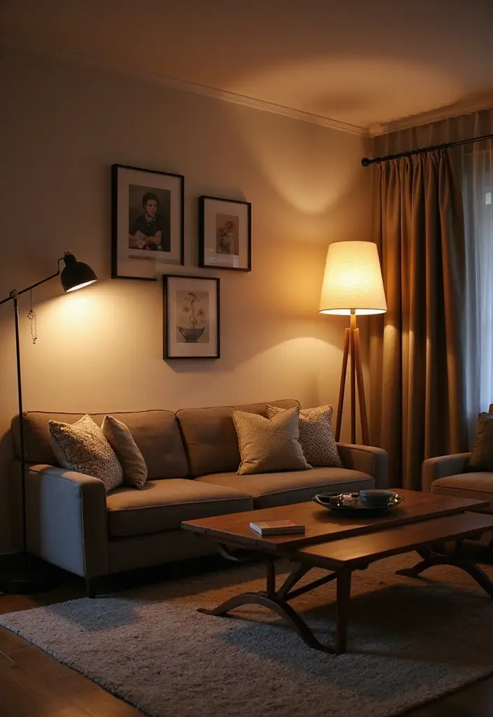 25 Modern Lighting Design Living Room Ideas That Brighten Your Space - 18. Dimmable Lighting Solutions