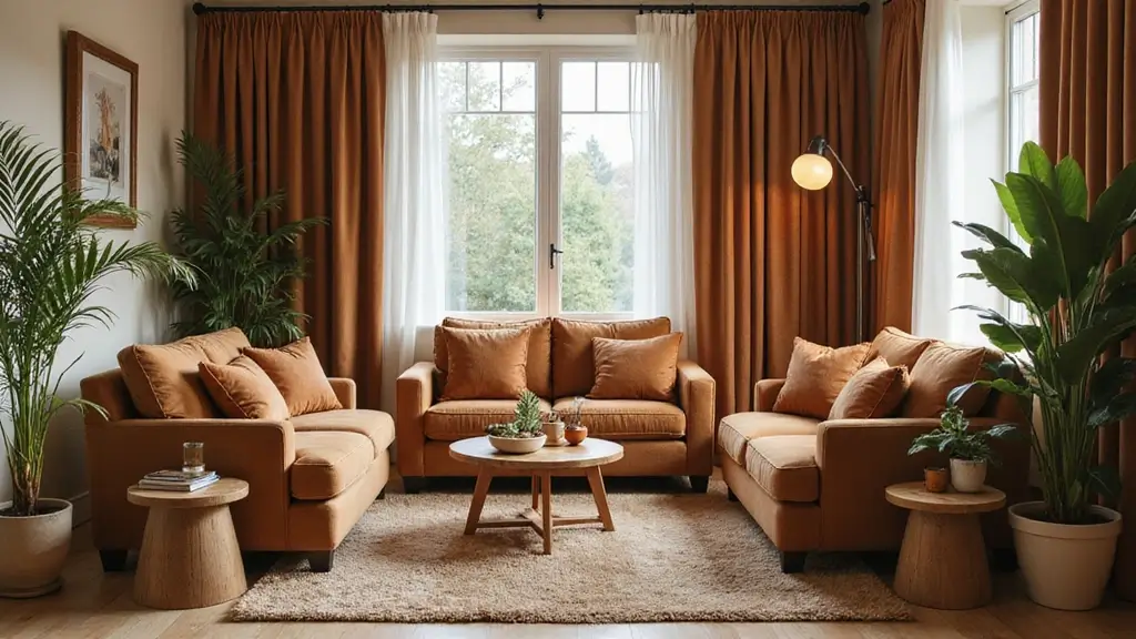 27 Brown Curtains Living Room Ideas That Feel Warm and Elegant