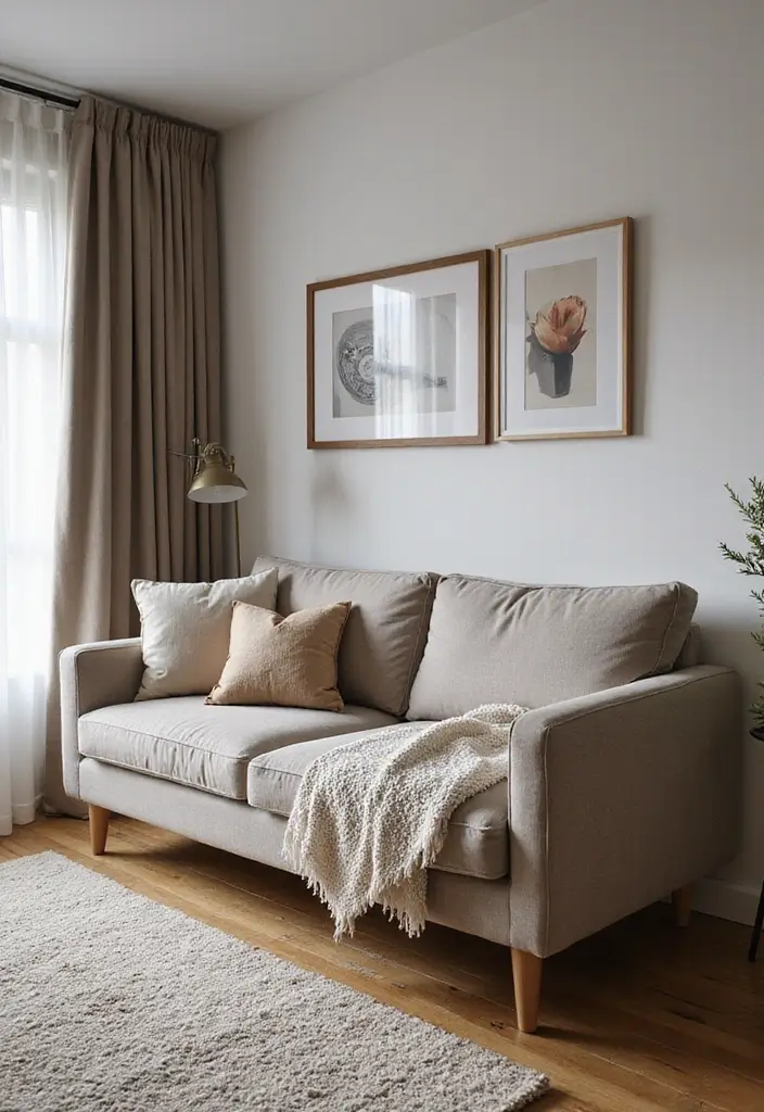 27 Built In Seating Living Room Ideas That Feel Smart and Cozy - 14. Compact Sofa with Hidden Storage