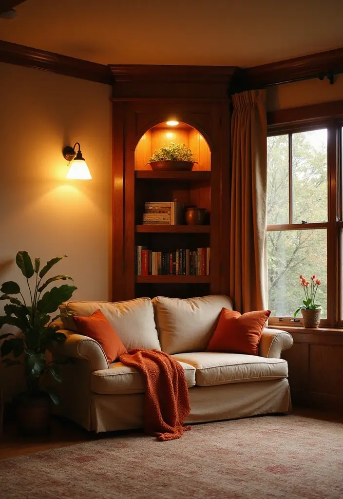 27 Built In Seating Living Room Ideas That Feel Smart and Cozy - 15. Built-In Love Seats with Armrests