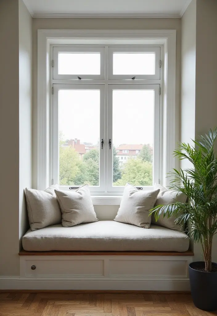 27 Built In Seating Living Room Ideas That Feel Smart and Cozy - 2. Window Seat Nook