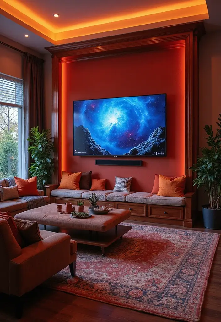 27 Built In Seating Living Room Ideas That Feel Smart and Cozy - 20. Built-In Gaming Seat