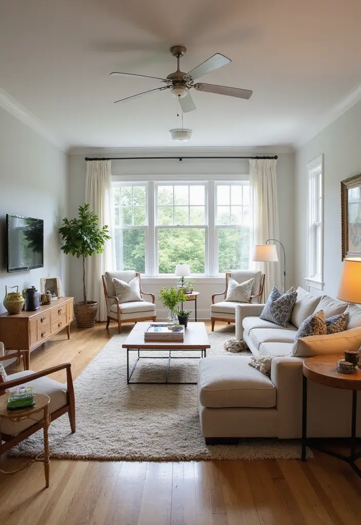 27 Double Wide Living Room Ideas That Feel Spacious and Comfortable - 10. Comfortable Seating Arrangements