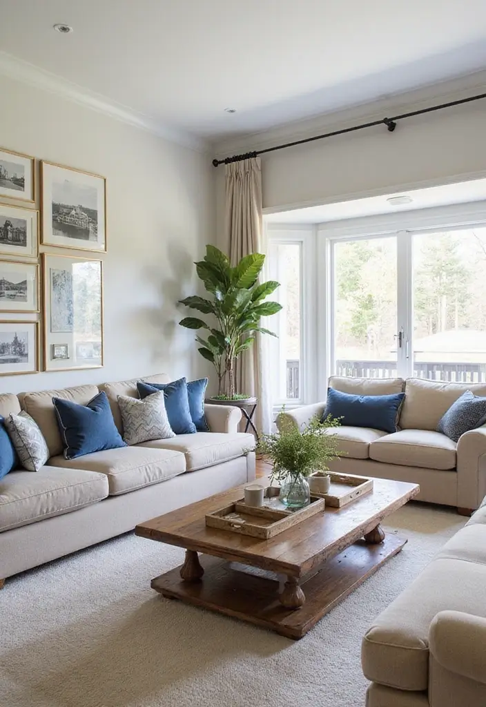 27 Double Wide Living Room Ideas That Feel Spacious and Comfortable - 13. Personal Touches