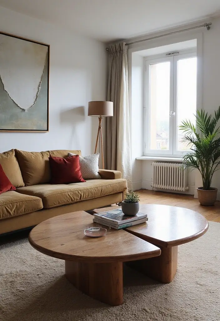 27 Double Wide Living Room Ideas That Feel Spacious and Comfortable - 16. Statement Furniture