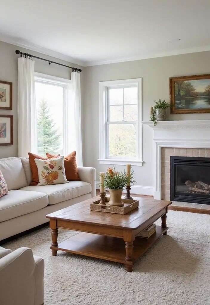 27 Double Wide Living Room Ideas That Feel Spacious and Comfortable - 18. Seasonal Decor Changes