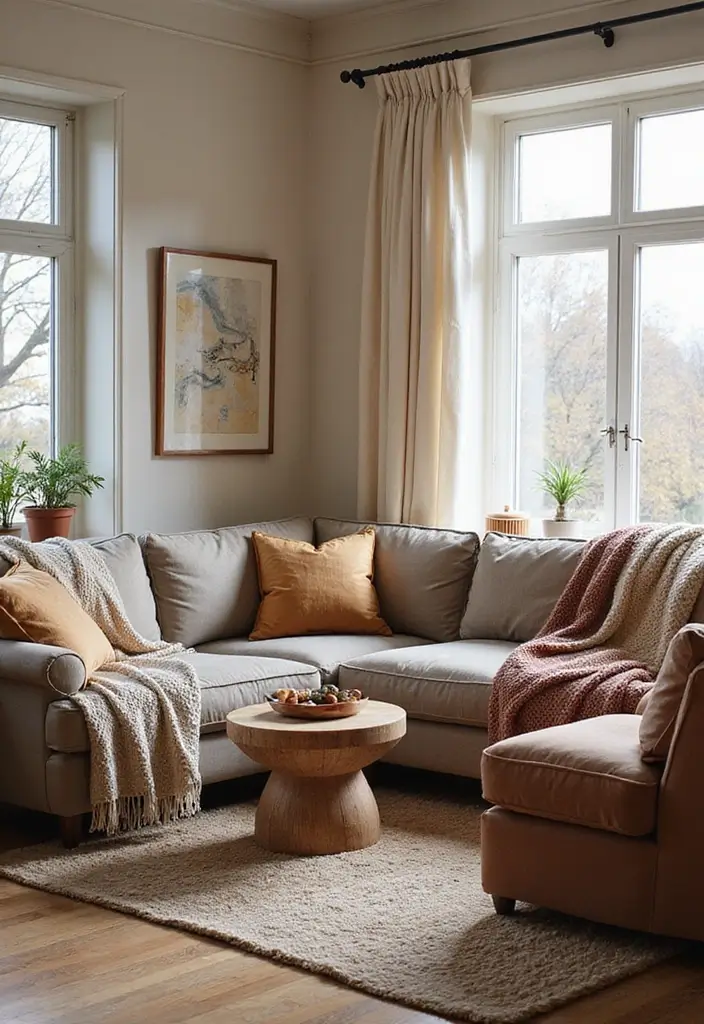 27 Double Wide Living Room Ideas That Feel Spacious and Comfortable - 4. Cozy Textures