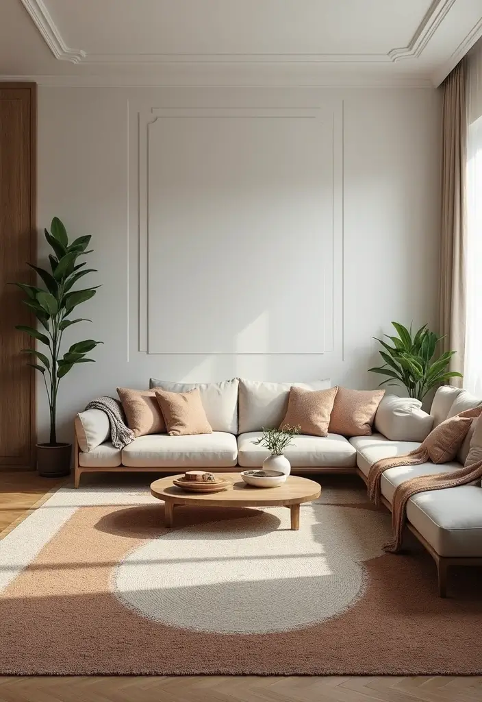 27 Double Wide Living Room Ideas That Feel Spacious and Comfortable - 9. Layered Rugs