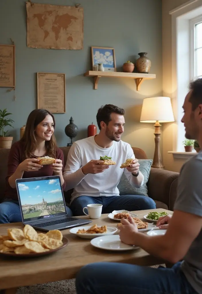 27 Living Room Date Night Ideas That Feel Romantic and Cozy - 11. Virtual Travel Experience