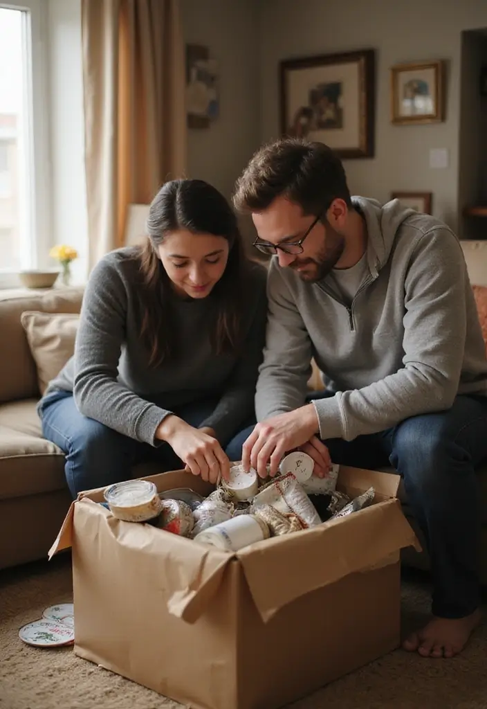 27 Living Room Date Night Ideas That Feel Romantic and Cozy - 25. Time Capsule Creation