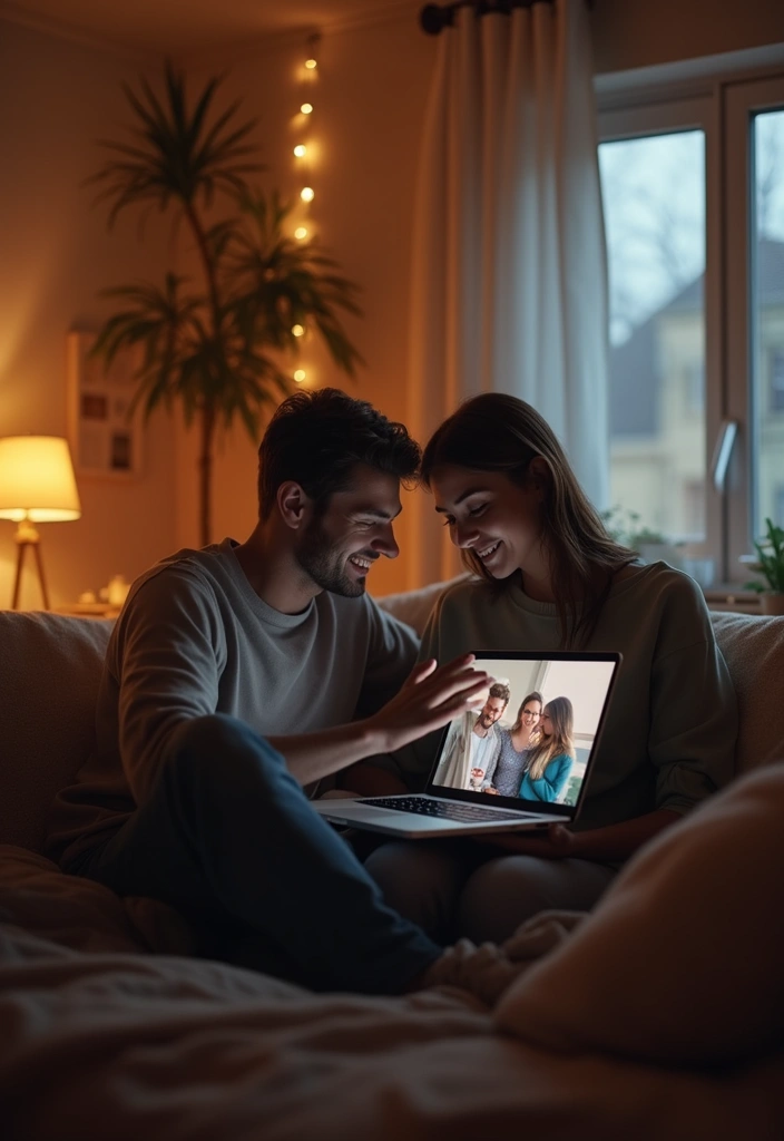 27 Living Room Date Night Ideas That Feel Romantic and Cozy - 27. Memory Lane Night