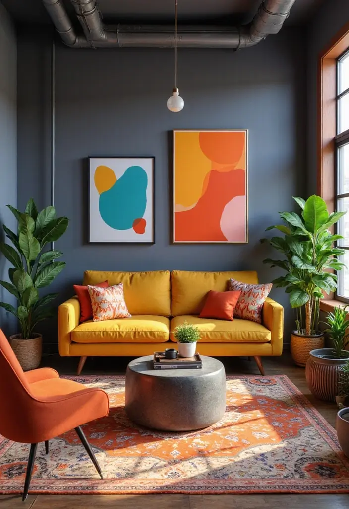 27 Sims 4 Living Room Ideas No CC That Look Realistic and Creative - 17. Chic Urban Style