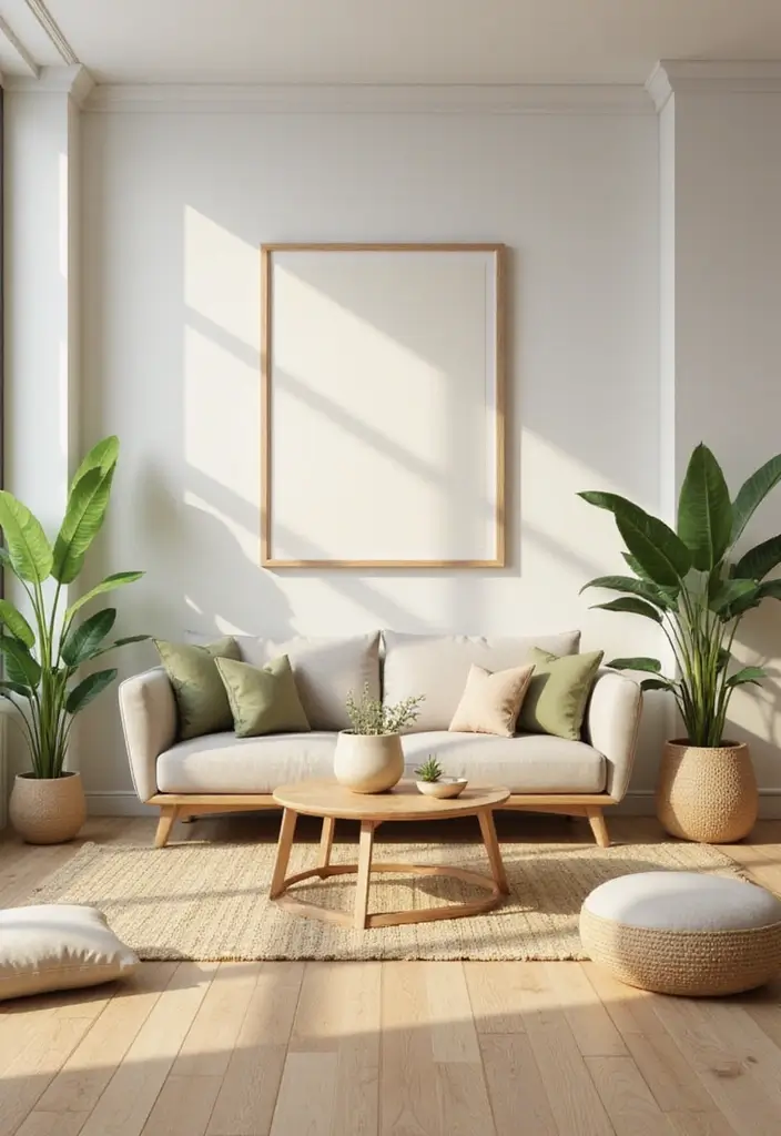 27 Sims 4 Living Room Ideas No CC That Look Realistic and Creative - 19. Zen-Inspired Space