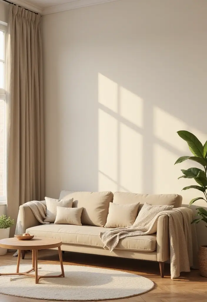 27 Sims 4 Living Room Ideas No CC That Look Realistic and Creative - 2. Cozy Minimalism