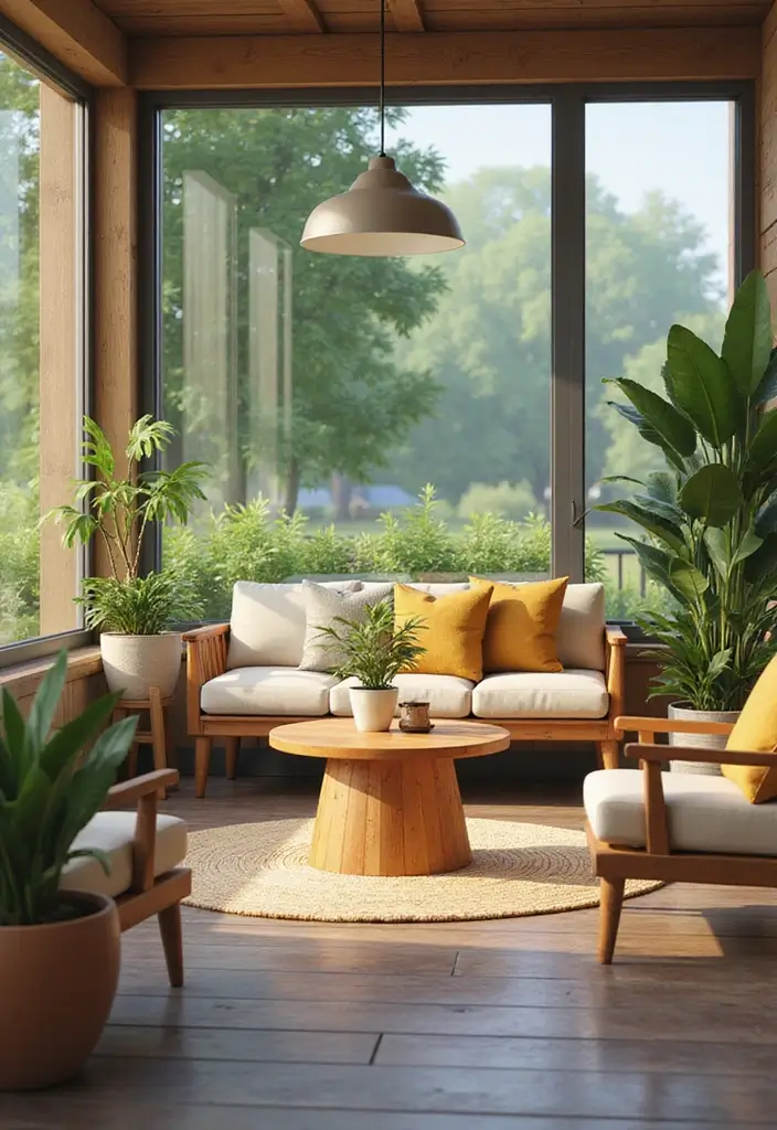 27 Sims 4 Living Room Ideas No CC That Look Realistic and Creative - 25. Outdoor-Inspired Living Room