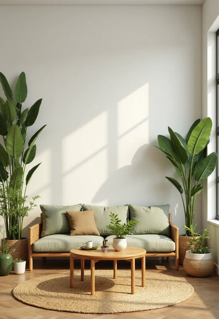 27 Sims 4 Living Room Ideas No CC That Look Realistic and Creative - 4. Eco-Friendly Retreat