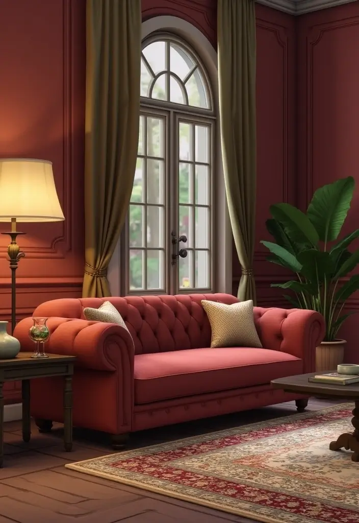 27 Sims 4 Living Room Ideas No CC That Look Realistic and Creative - 8. Classic Elegance