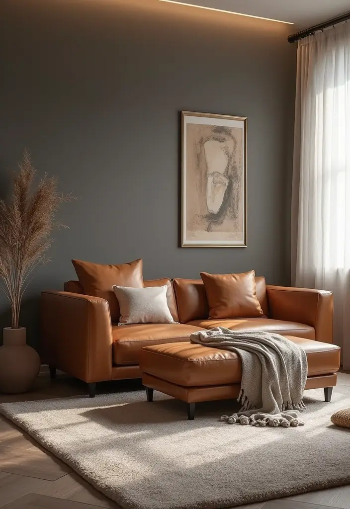 27 Sofa Bed Ideas Living Room That Are Functional and Stylish - 17. Sleek Leather Sofa Beds