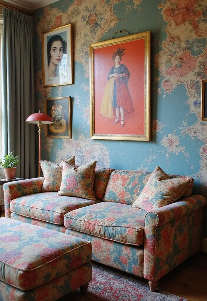 27 Sofa Bed Ideas Living Room That Are Functional and Stylish - 24. Sofa Beds with Artful Prints