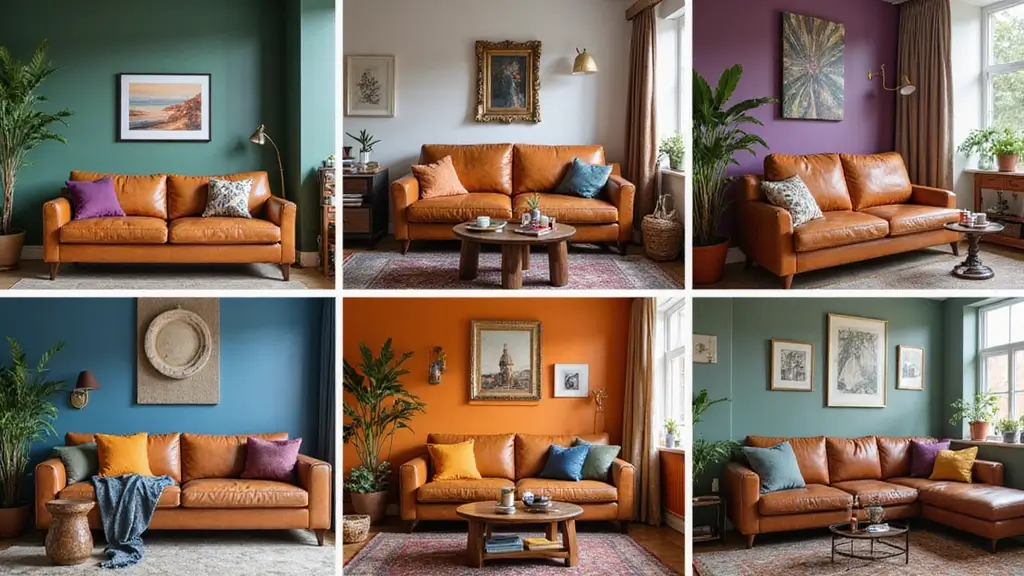 27 Tan Leather Sofa Living Room Color Schemes That Feel Rich and Inviting