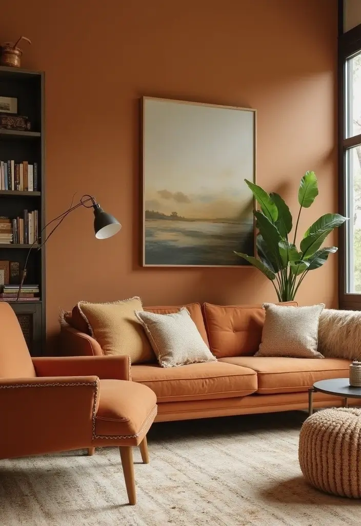 27 Tan Living Room Ideas That Feel Earthy and Inviting - 11. Vintage Finds with a Story