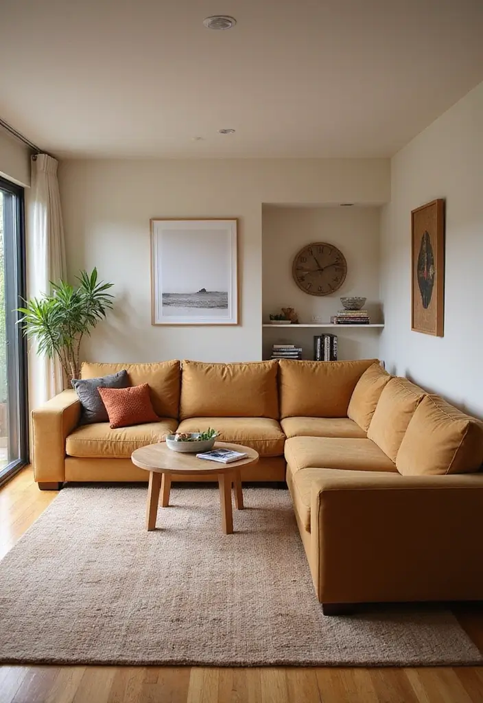 27 Tan Living Room Ideas That Feel Earthy and Inviting - 13. Modular Furniture Designs