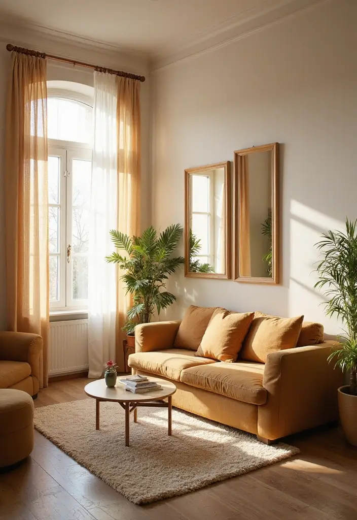 27 Tan Living Room Ideas That Feel Earthy and Inviting - 19. Natural Light Enhancement