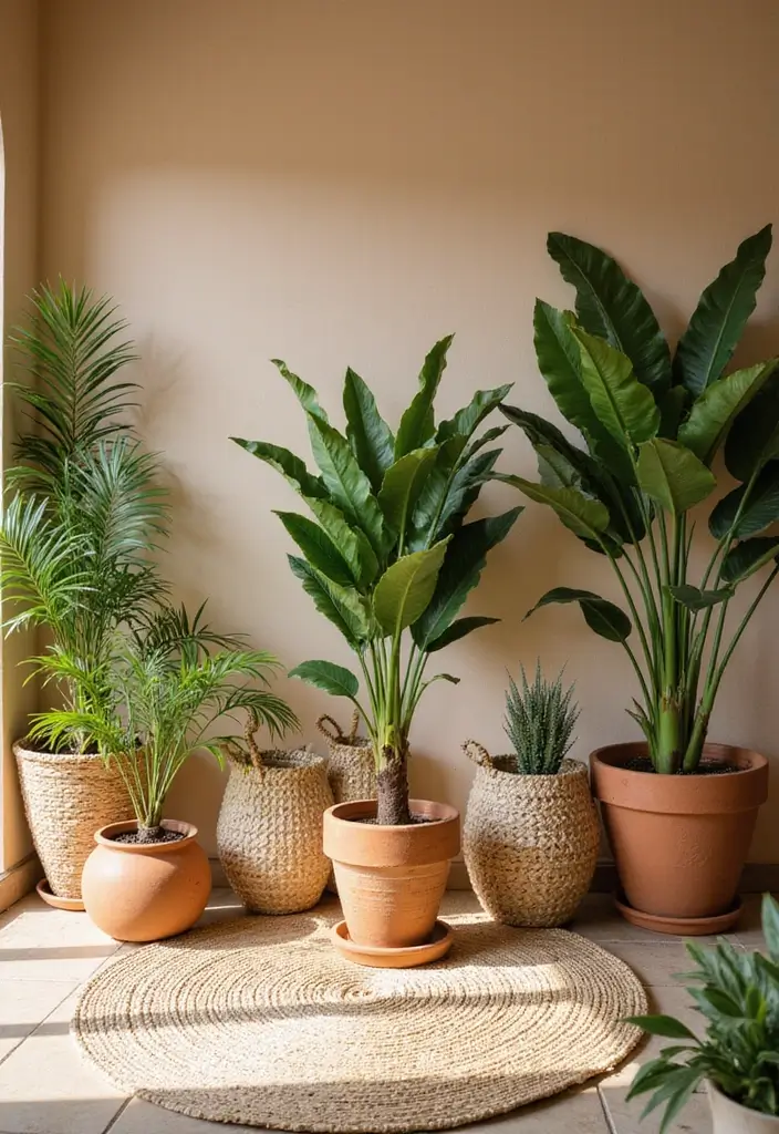 27 Tan Living Room Ideas That Feel Earthy and Inviting - 3. Greenery as Natural Decor