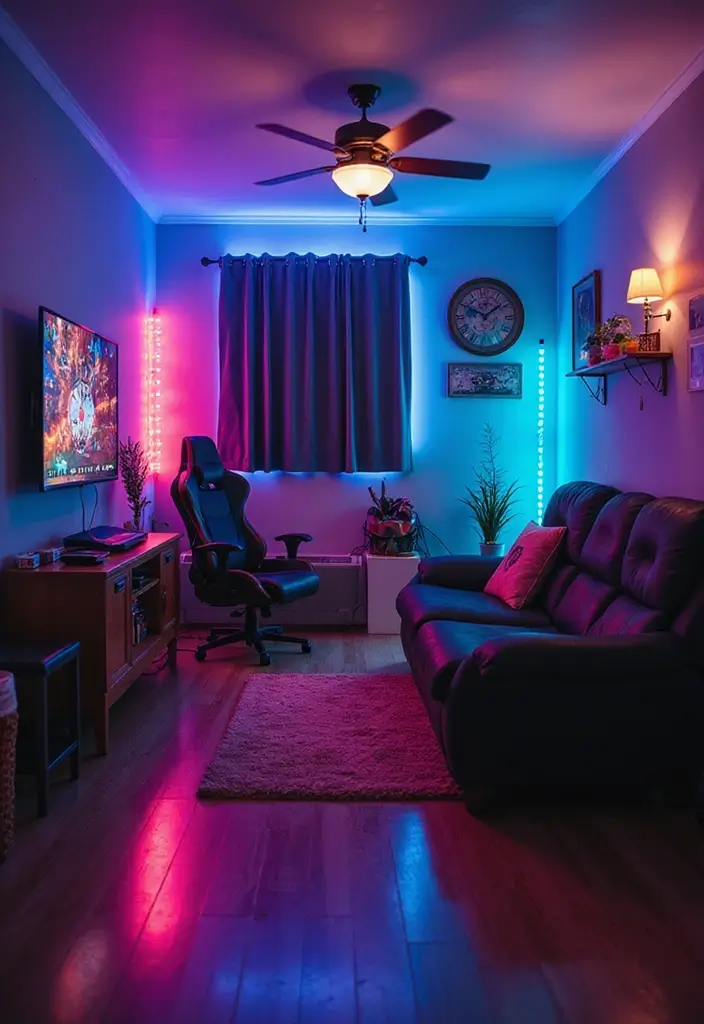 28 Boy Living Room Ideas That Feel Cool and Playful - 10. Gaming Zones