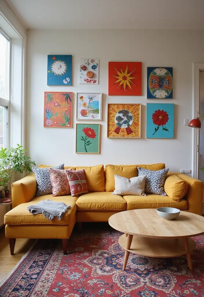 28 Boy Living Room Ideas That Feel Cool and Playful - 12. DIY Sports Art Projects