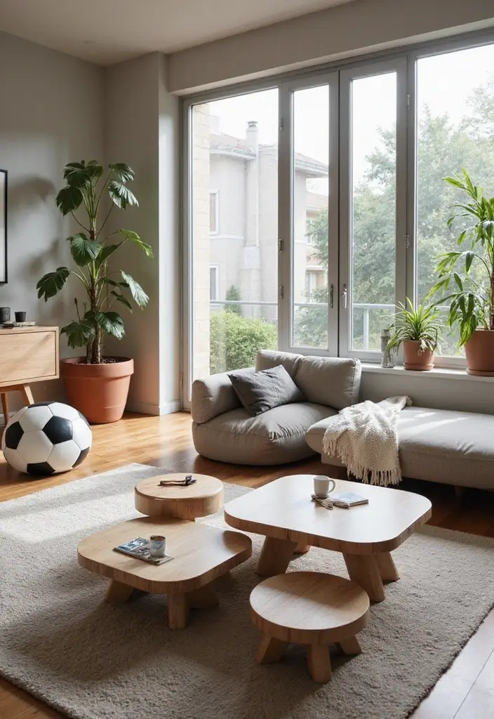 28 Boy Living Room Ideas That Feel Cool and Playful - 2. Fun Furniture Choices