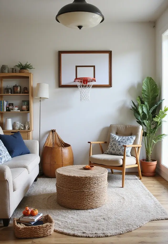 28 Boy Living Room Ideas That Feel Cool and Playful - 21. Playful Outdoor Elements