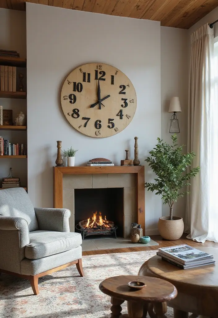 28 Boy Living Room Ideas That Feel Cool and Playful - 23. Sports-Themed Wall Clocks