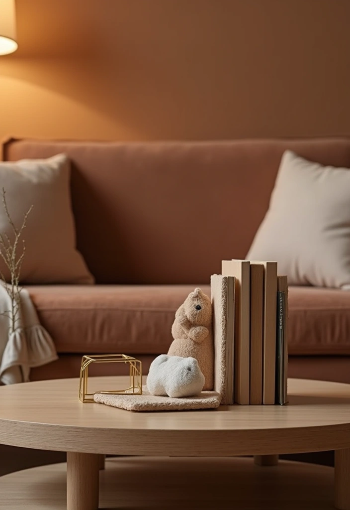 28 Brown Walls Living Room Decor Ideas That Feel Warm and Stylish - 23. Small Details Matter