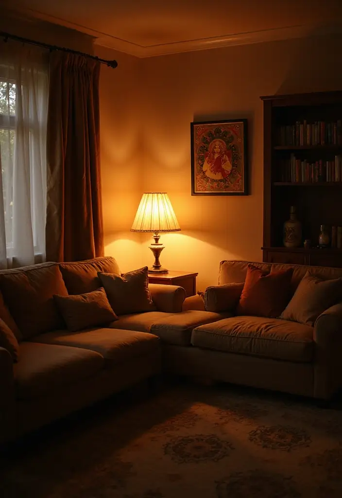 28 DIY Artwork for Living Room Ideas That Add Personal Touches - 27. Lighted Artwork