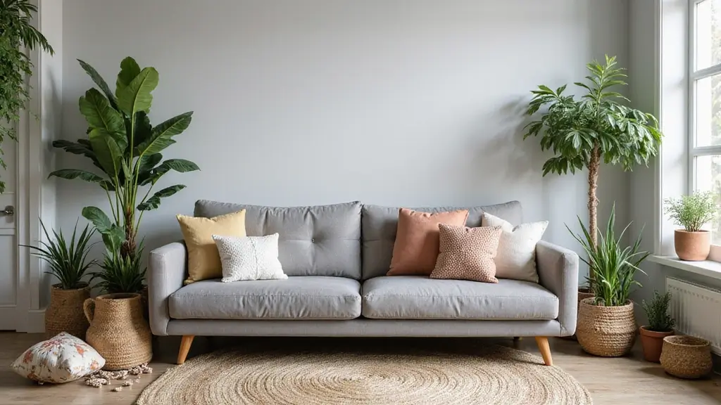 28 Grey Couch Boho Living Room Ideas That Feel Calm and Eclectic