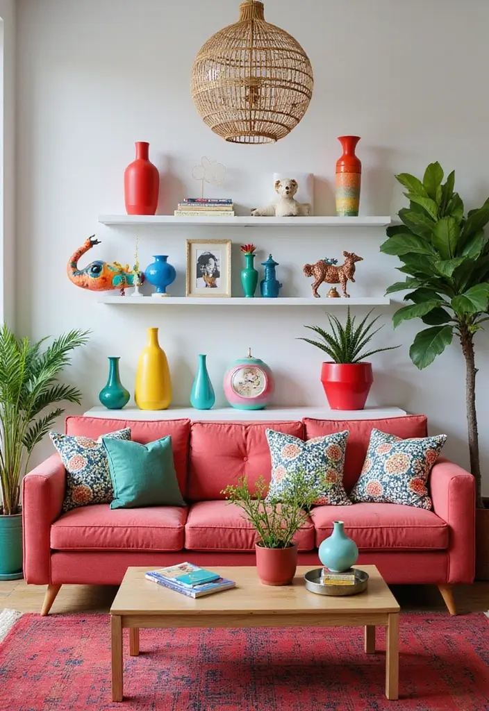 28 Kelly Wearstler Living Room Ideas That Feel Artistic and Glamorous - 10. Playful Accessories