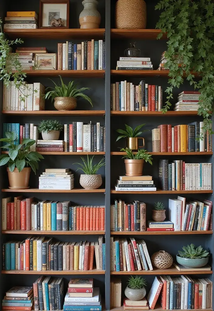 28 Kelly Wearstler Living Room Ideas That Feel Artistic and Glamorous - 12. Curated Bookshelves