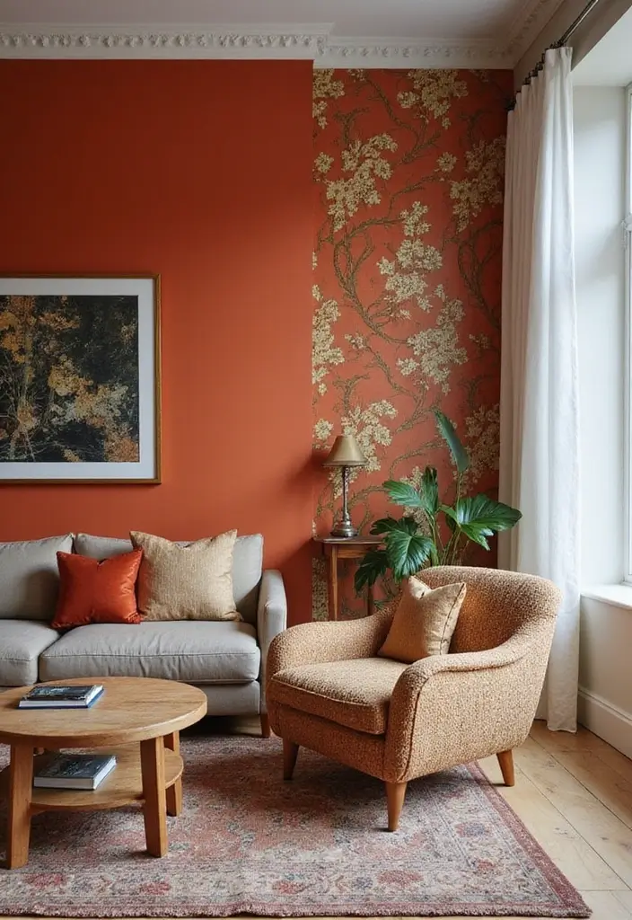 28 Kelly Wearstler Living Room Ideas That Feel Artistic and Glamorous - 16. Bold Accent Walls