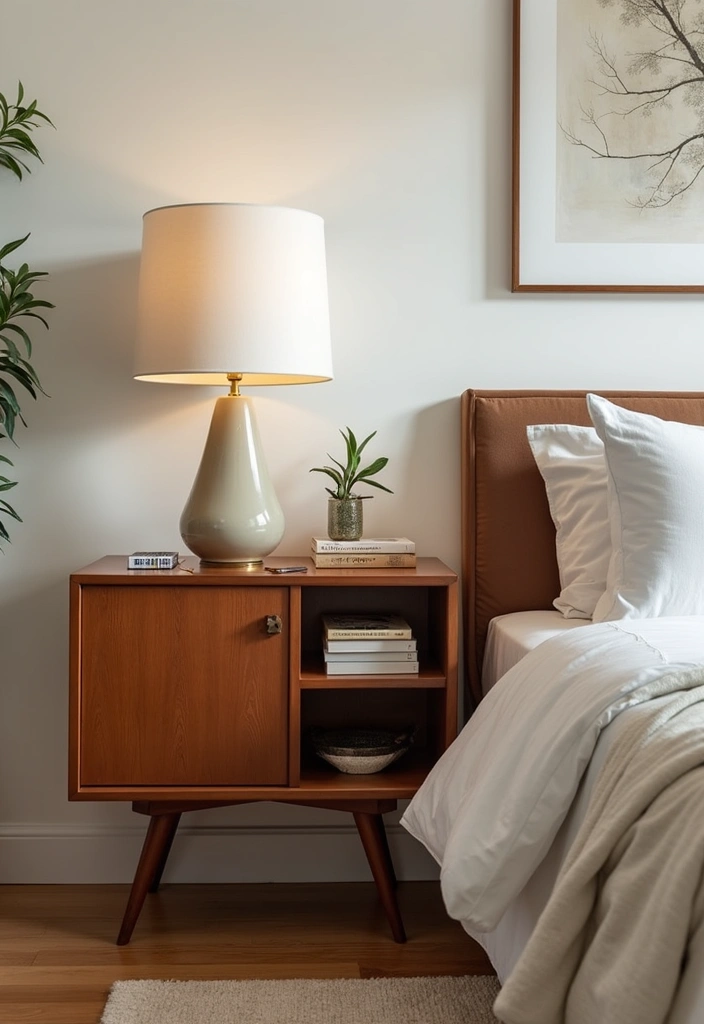 28 Living Room Cabinet Ideas That Add Storage and Style - 13. Stylish Bedside Tables as Cabinets