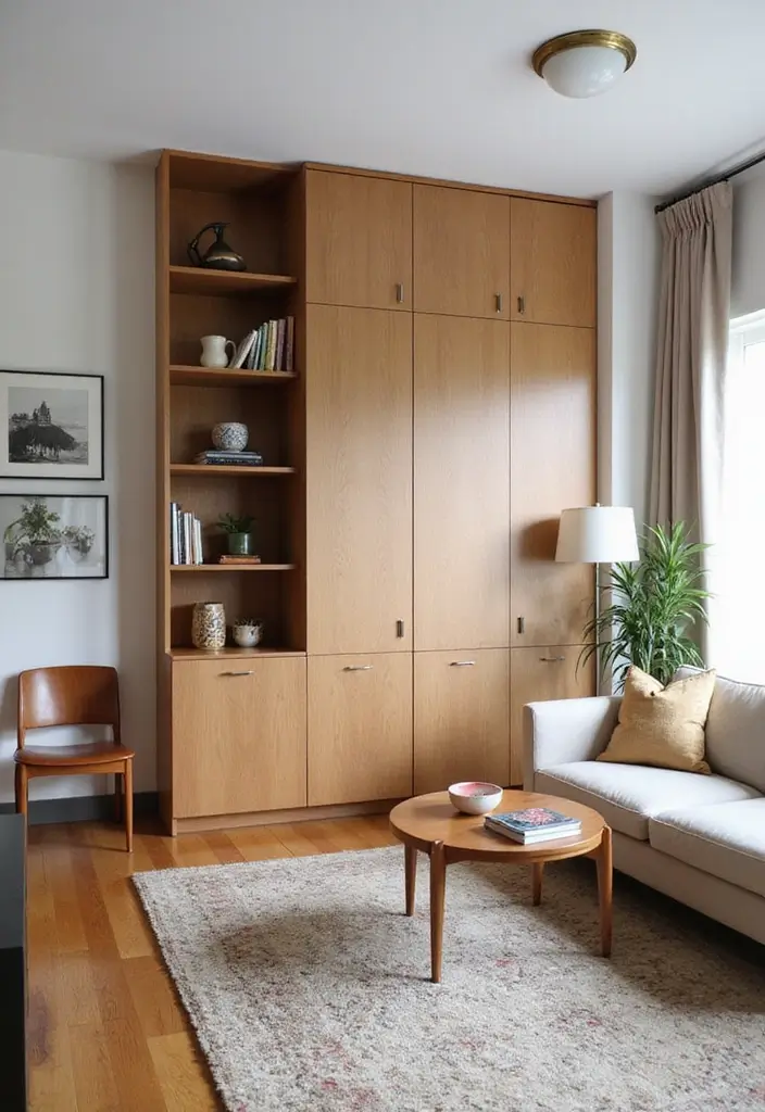 28 Living Room Cabinet Ideas That Add Storage and Style - 28. Custom-built Storage Solutions