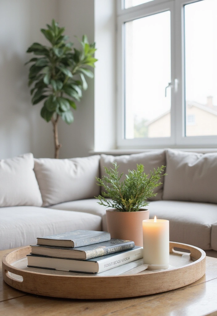 28 Living Room Coffee Table Ideas That Feel Polished and Functional - 15. Layered Coffee Table Decor