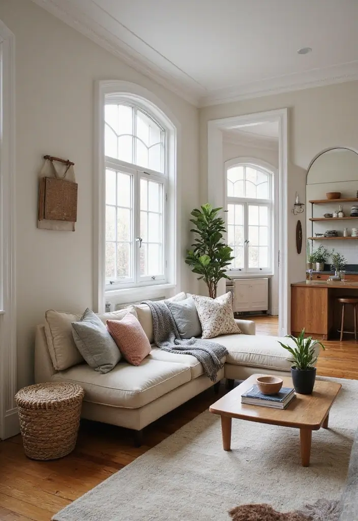 28 Open Kitchen and Living Room Indian Style Ideas That Feel Bright and Welcoming - 8. Cozy Corner Nooks