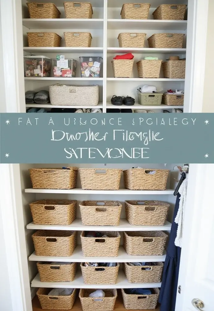 28 Small Living Room Storage Ideas That Keep Things Organized - 22. Maximize Closet Space