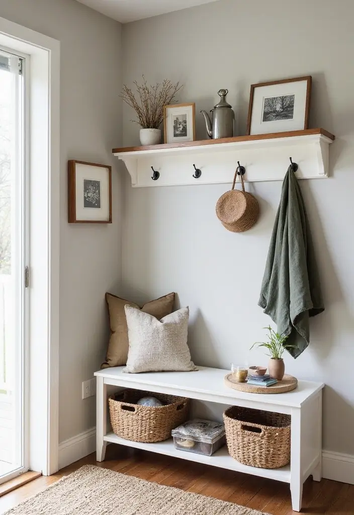 28 Small Living Room Storage Ideas That Keep Things Organized - 26. Implement a “Drop Zone”