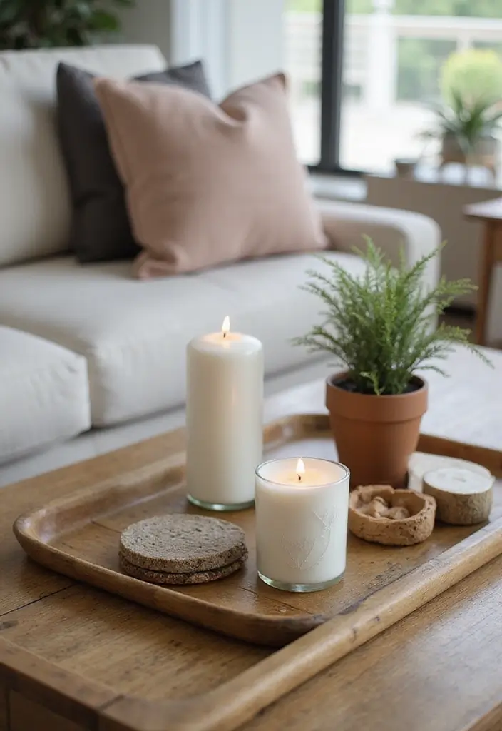 28 Small Living Room Storage Ideas That Keep Things Organized - 8. Use Decorative Trays