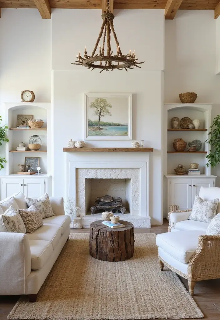 28 Toca Boca House Ideas Coastal Villa Living Room That Feel Sunny and Fun - 12. Outdoor-Inspired Decor