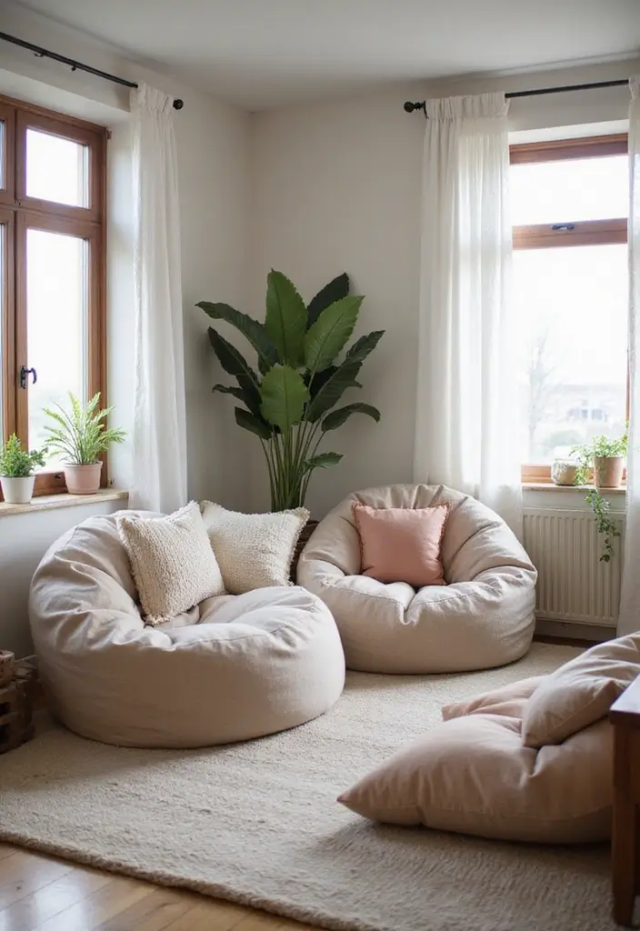 28 Toca Boca House Ideas Coastal Villa Living Room That Feel Sunny and Fun - 24. Chill-out Zones