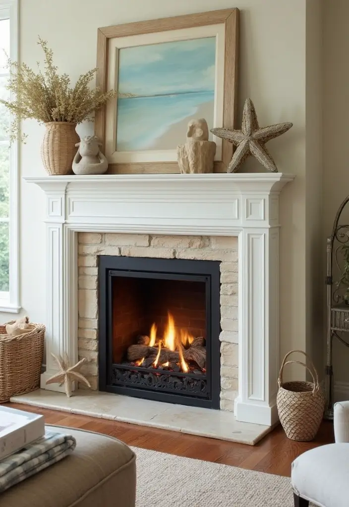 28 Toca Boca House Ideas Coastal Villa Living Room That Feel Sunny and Fun - 26. Cozy Fireplaces